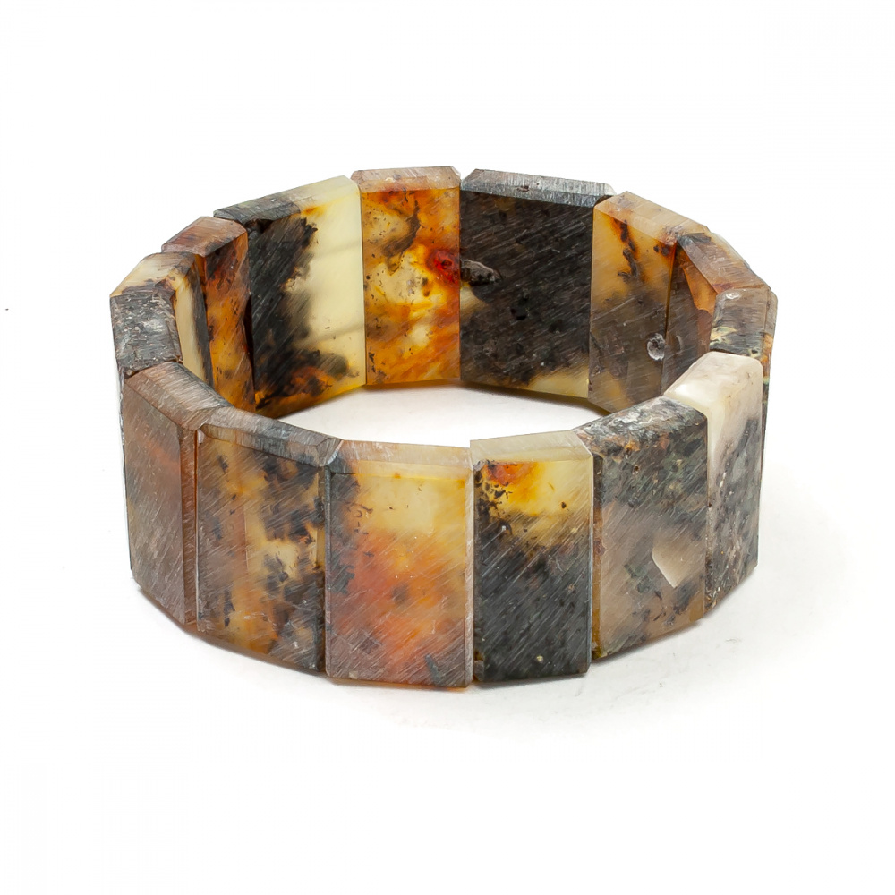 Браслет Муж. янтарь